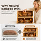 🔥 50% OFF | Bamboo Double-Layer Bread Box – Fresh, Tidy & Space-Saving
