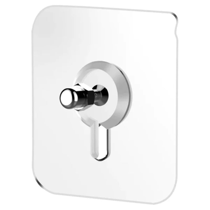 Transparent adhesive mounting hook