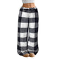 🔥 50% OFF | Women's Plush Plaid Wide-Leg Lounge Pants – Ultra-Soft & Cozy