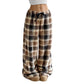 🔥 50% OFF | Women's Plush Plaid Wide-Leg Lounge Pants – Ultra-Soft & Cozy
