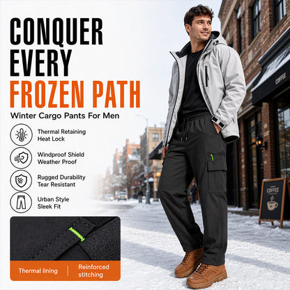 ❄️ 50% OFF | Men's Thermal-Lined Windproof Cargo Pants – Warm, Practical & Outdoor-Ready