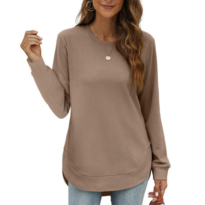 🔥 55% OFF – Women’s High-Low Hem Long Sleeve Top – Relaxed Everyday Fit