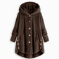 🔥 50% OFF | Women's Plus Size Plush Fleece Hooded Coat – Cozy Warm Winter Jacket