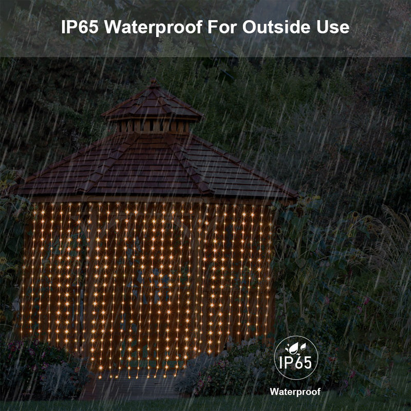 IP65 waterproof curtain lights for outdoor use