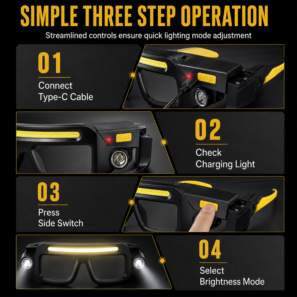 USB-C charging and lighting mode operation