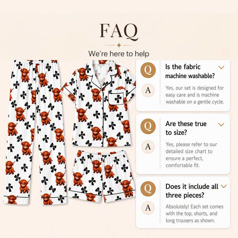 Pajama set care and FAQ