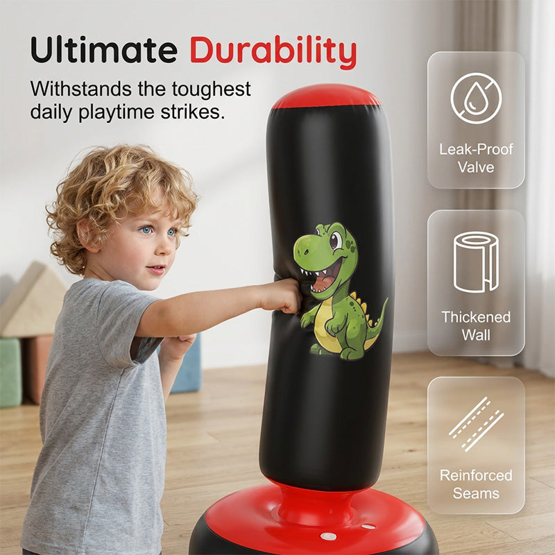 Inflatable punching bag PVC construction