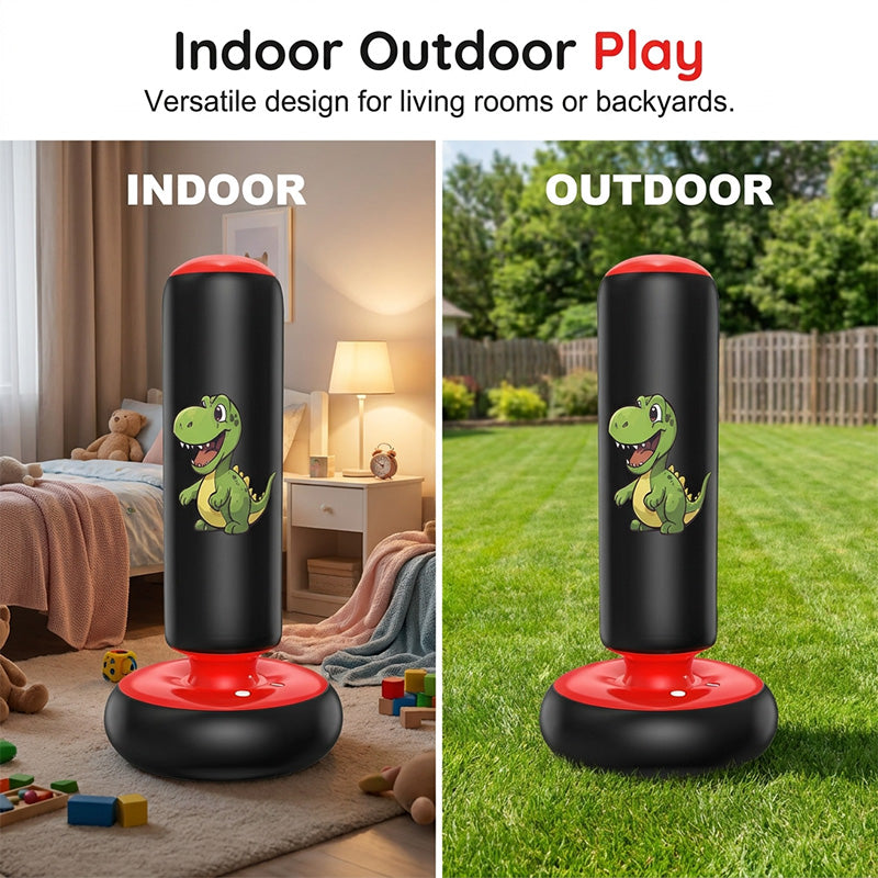 Inflatable kids punching bag indoor and outdoor
