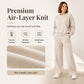 ✨ 50% OFF | Women's 2-Piece Crewneck & Wide-Leg Lounge Set – Soft Air-Knit