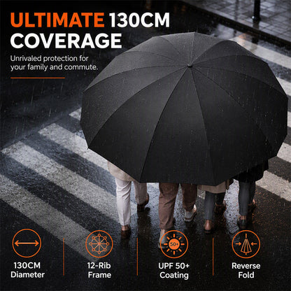 Last Day 50% Off Now ⚡☂️🌧️ Oversized Windproof Folding Umbrella