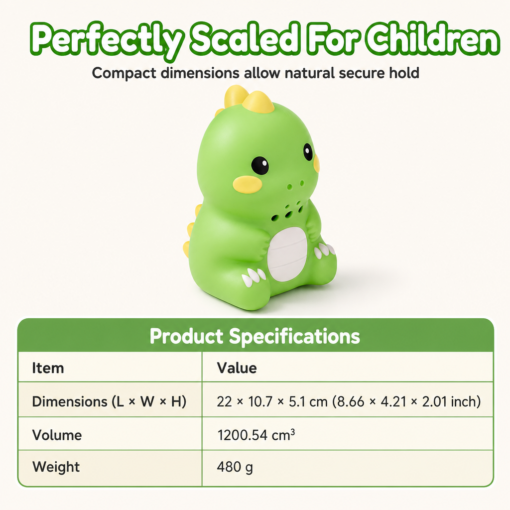 Dinosaur English reading pen dimensions and weight