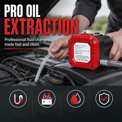 ⚙️ 50% OFF – 12V Electric Engine Oil Extractor Pump | Portable Fluid Transfer Pump for Car & Motorcycle Maintenance