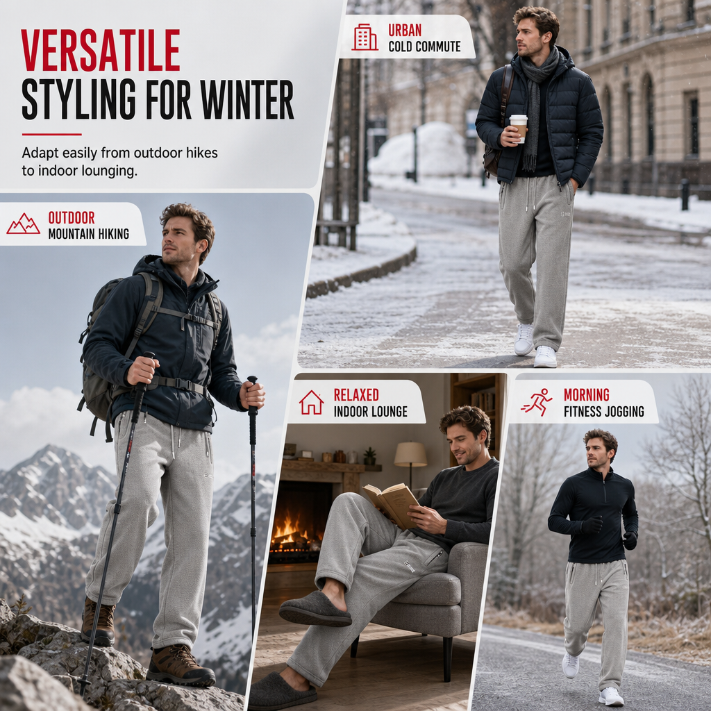 Unisex Thermal Fleece-Lined Trousers original product image