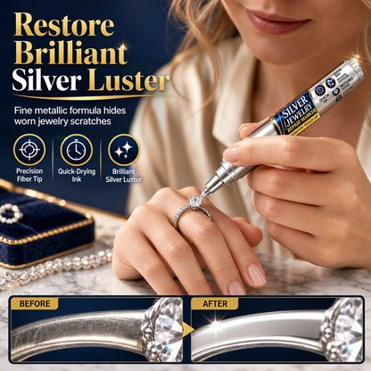💍 50% OFF – Silver Jewellery Scratch Touch-Up Pen – Precision Metallic Repair Marker, 5ml