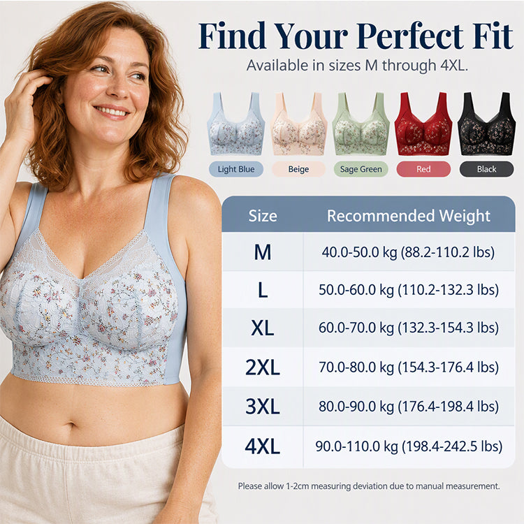 Women's supportive lace bra