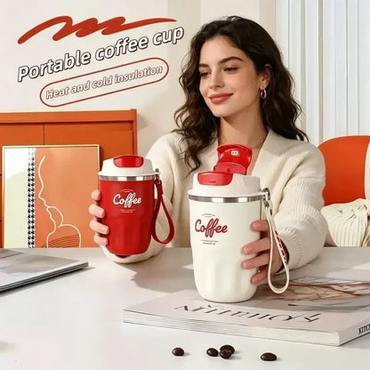 ☕ 50% OFF – Smart Temperature Display Thermal Coffee Cup | Portable Insulated Travel Mug