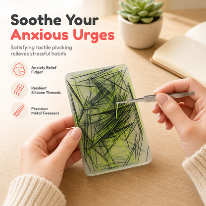 ⏳LAST DAY SALE ONLY ￡7.99!!🌸Rectangular Skin Picking Fidget Toy with Tweezers