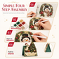 🎅Christmas HOT SALE🎄 50% OFF | DIY 3D Christmas Greeting Cards – 6-Piece Rhinestone Craft Set