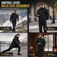 🌸 50% OFF ❄️🧥 Men's Winter Hooded Padded Jacket and Pants Set ✨ warm padded filling, hooded coat + trousers, 2-piece winter outfit set