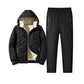 🌸 50% OFF ❄️🧥 Men's Winter Hooded Padded Jacket and Pants Set ✨ warm padded filling, hooded coat + trousers, 2-piece winter outfit set