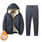 🌸 50% OFF ❄️🧥 Men's Winter Hooded Padded Jacket and Pants Set ✨ warm padded filling, hooded coat + trousers, 2-piece winter outfit set