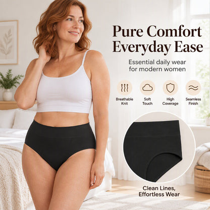 🌸 50% OFF – 5-Pack High-Waisted Women's Knickers | Soft, Stretchy & Breathable Everyday Underwear