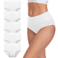 🌸 50% OFF – 5-Pack High-Waisted Women's Knickers | Soft, Stretchy & Breathable Everyday Underwear