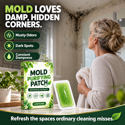 🧪 50% OFF – 6-Piece Mould Removal Patches | Botanical Mildew-Cleaning Pads for Damp Areas