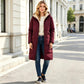 ❄️🧥 50% OFF – Women's Reversible Long Puffer Jacket | Cosy Fleece Lining & Hooded Winter Coat🔥