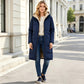 ❄️🧥 50% OFF – Women's Reversible Long Puffer Jacket | Cosy Fleece Lining & Hooded Winter Coat🔥