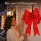 🎄 50% OFF 🎀 Weatherproof LED Christmas Bow | Large Light-Up Red Bow for Festive Home Decor✨