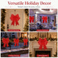 🎄 50% OFF 🎀 Weatherproof LED Christmas Bow | Large Light-Up Red Bow for Festive Home Decor✨