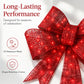 🎄 50% OFF 🎀 Weatherproof LED Christmas Bow | Large Light-Up Red Bow for Festive Home Decor✨