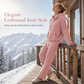 🔥 54% OFF 💗 Women's Ultra-Soft Fuzzy Cable Knit Hoodie & Joggers Set – Cosy Winter 2-Piece Loungewear!