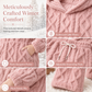 🔥 54% OFF 💗 Women's Ultra-Soft Fuzzy Cable Knit Hoodie & Joggers Set – Cosy Winter 2-Piece Loungewear!