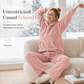 🔥 54% OFF 💗 Women's Ultra-Soft Fuzzy Cable Knit Hoodie & Joggers Set – Cosy Winter 2-Piece Loungewear!