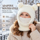 🧸 50% OFF ❄️ Women's 3-in-1 Teddy Fleece Winter Hood – Hat, Scarf & Face Cover in One
