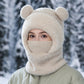 🧸 50% OFF ❄️ Women's 3-in-1 Teddy Fleece Winter Hood – Hat, Scarf & Face Cover in One