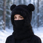 🧸 50% OFF ❄️ Women's 3-in-1 Teddy Fleece Winter Hood – Hat, Scarf & Face Cover in One