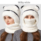 🧸 50% OFF ❄️ Women's 3-in-1 Teddy Fleece Winter Hood – Hat, Scarf & Face Cover in One