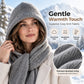 🧣 50% OFF ❄️ Women's 2-in-1 Thermal Knit Hooded Scarf – Cosy Winter Hat & Scarf Combo
