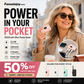 ⚡ BLACK FRIDAY DEAL 50% OFF! 🔋5000mAh Mini Portable Fast Charge Power Bank, 22.5W Ultra-Compact Pocket Charger ⚡